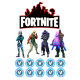 EMEL1103 Fortnite imagine comestibila din vafa 30x20cm